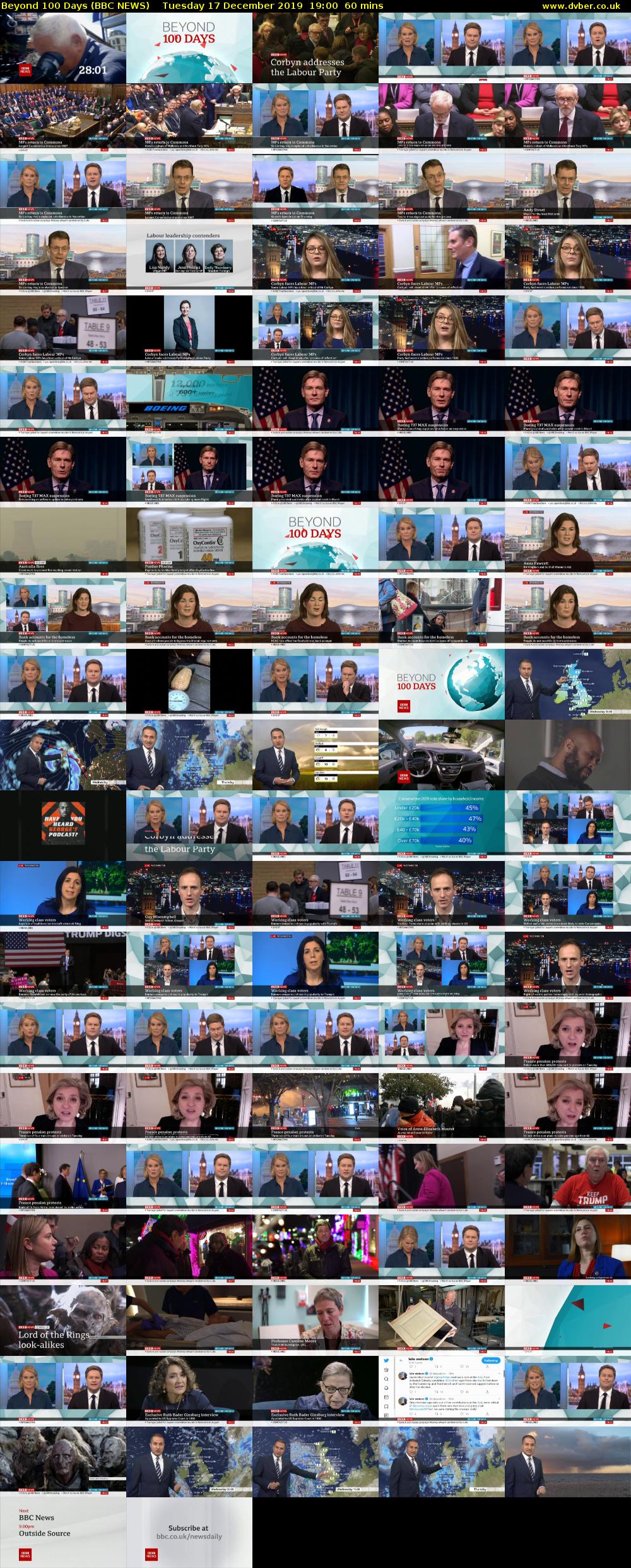Beyond 100 Days (BBC NEWS) Tuesday 17 December 2019 19:00 - 20:00