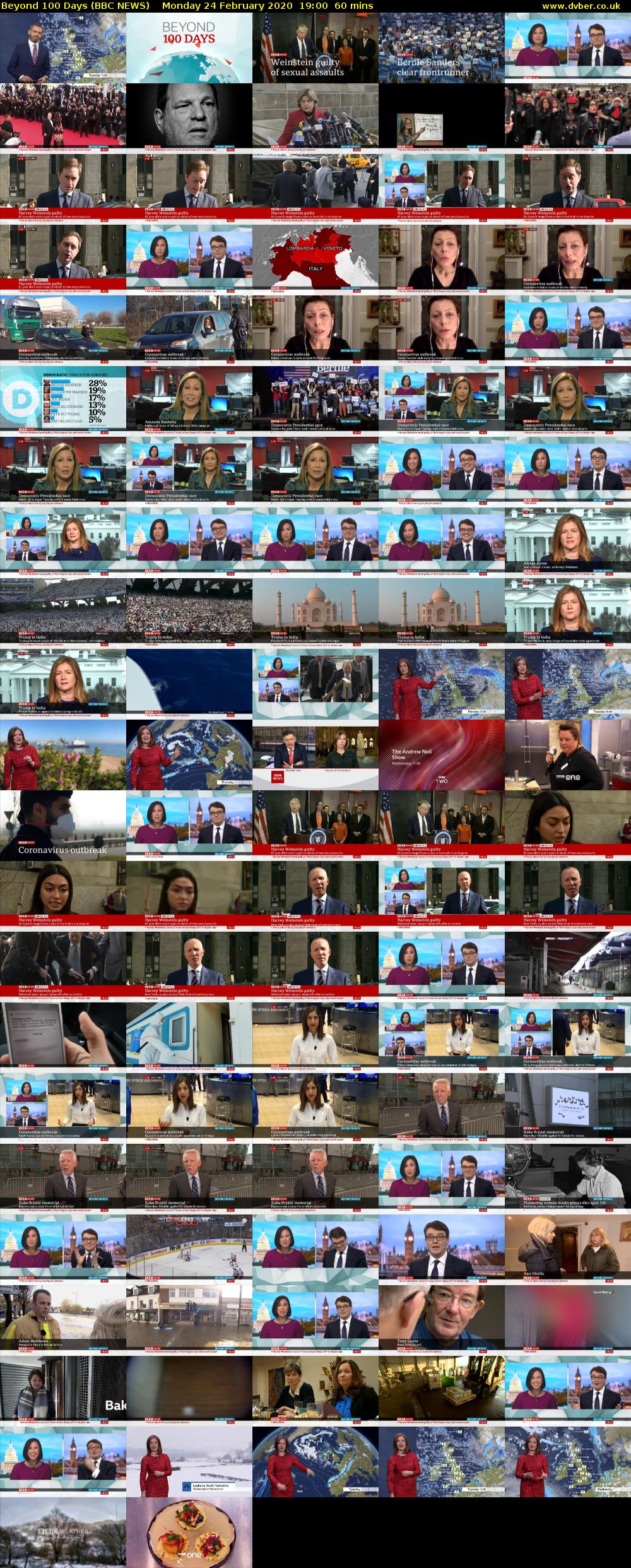 Beyond 100 Days (BBC NEWS) Monday 24 February 2020 19:00 - 20:00