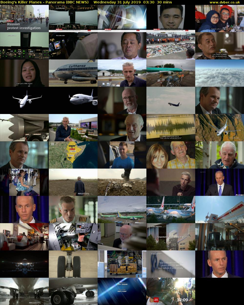 Boeing's Killer Planes - Panorama (BBC NEWS) Wednesday 31 July 2019 03:30 - 04:00