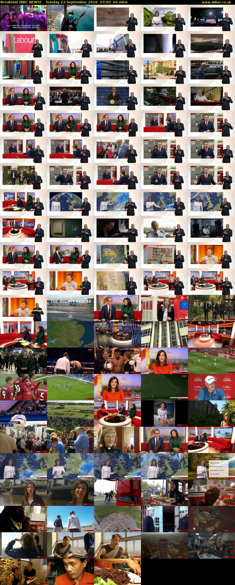 Breakfast (BBC NEWS) Sunday 23 September 2018 07:00 - 08:00