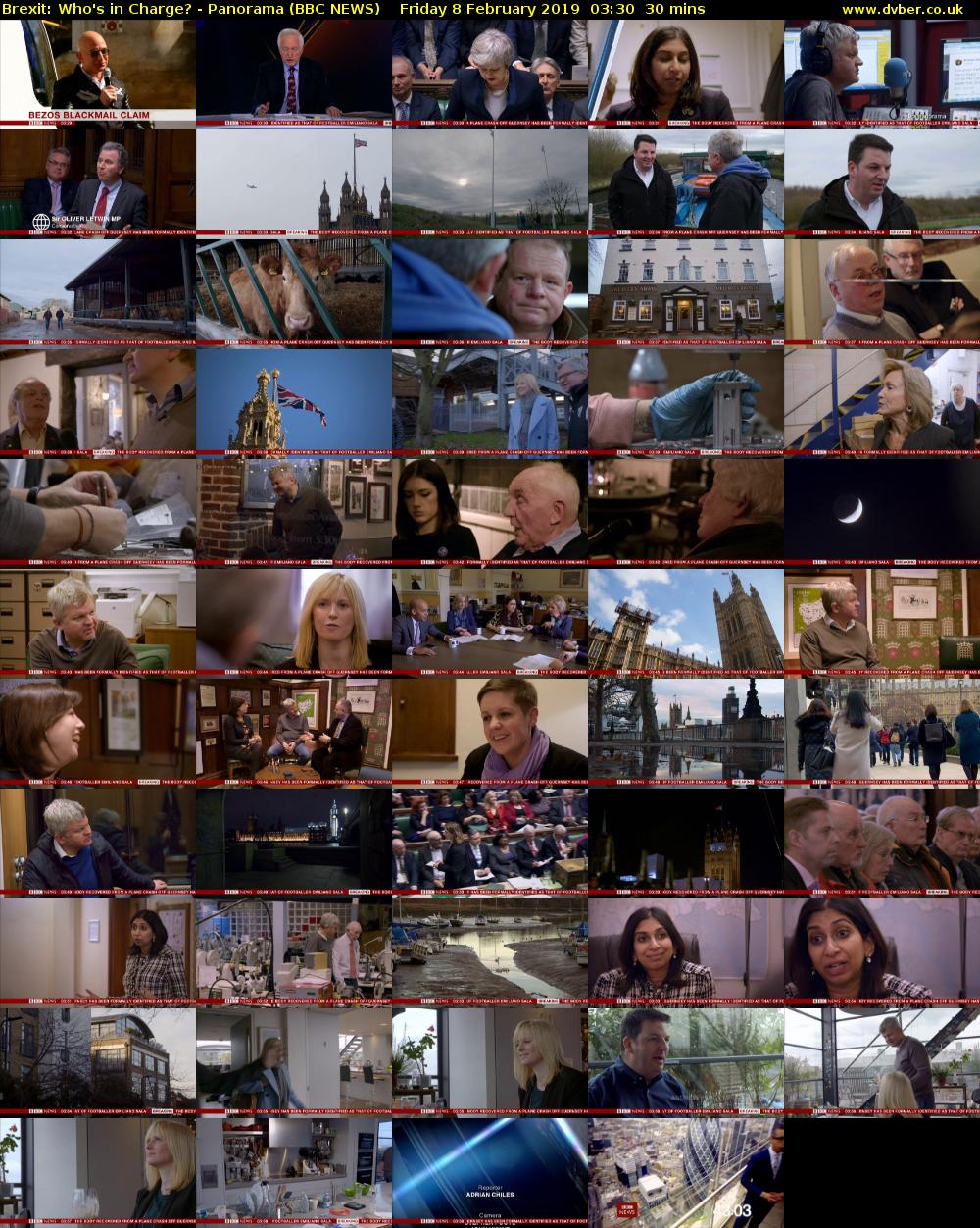 Brexit: Who's in Charge? - Panorama (BBC NEWS) Friday 8 February 2019 03:30 - 04:00