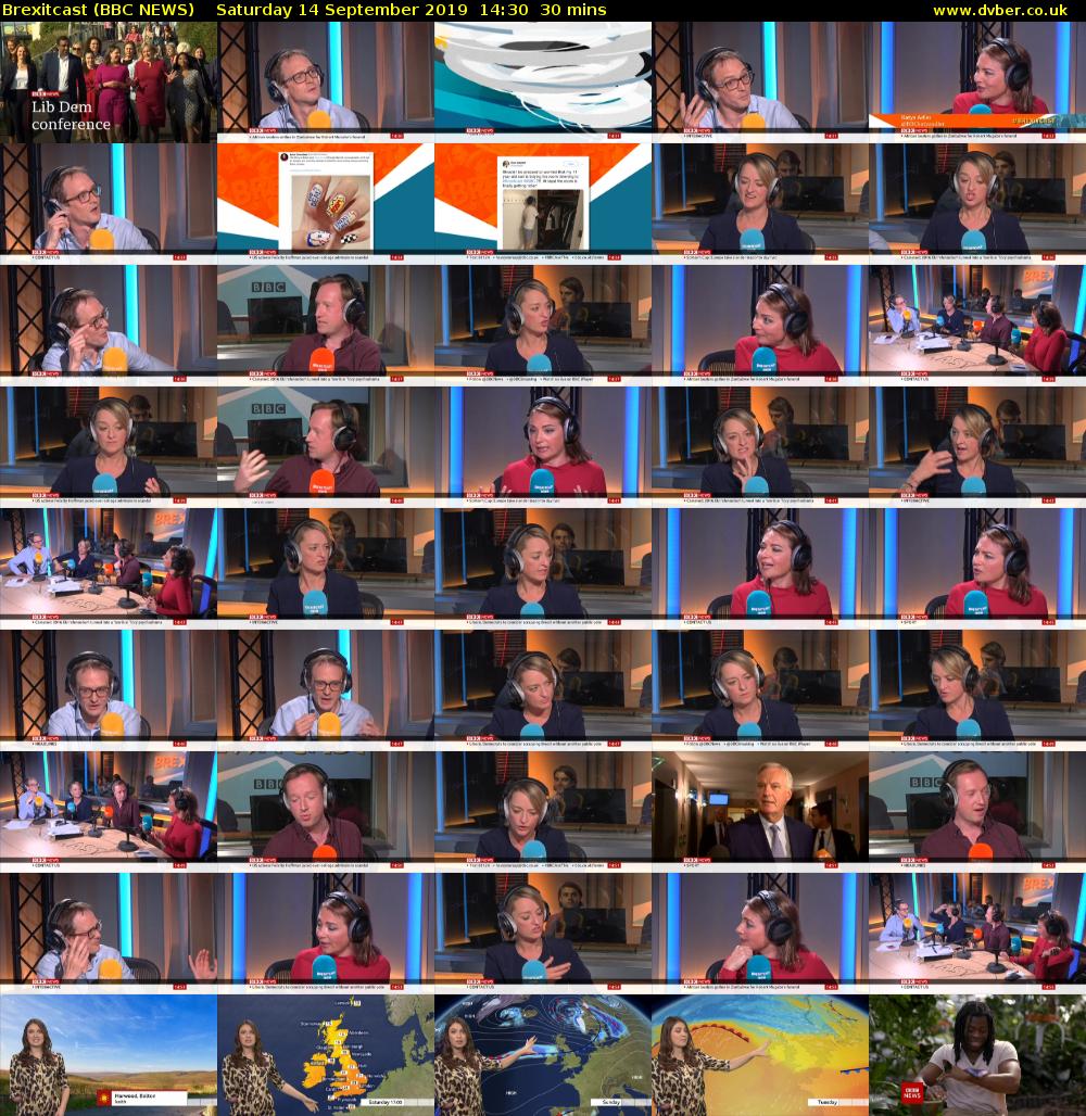 Brexitcast (BBC NEWS) Saturday 14 September 2019 14:30 - 15:00