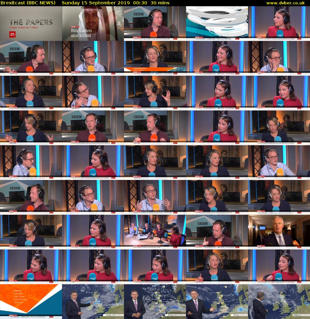 Brexitcast (BBC NEWS) Sunday 15 September 2019 00:30 - 01:00
