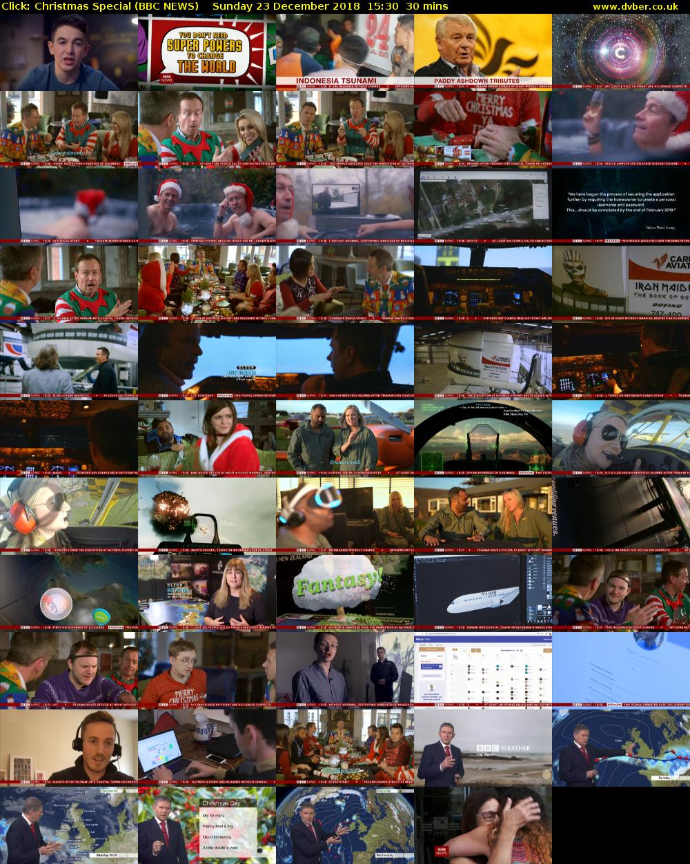Click: Christmas Special (BBC NEWS) Sunday 23 December 2018 15:30 - 16:00