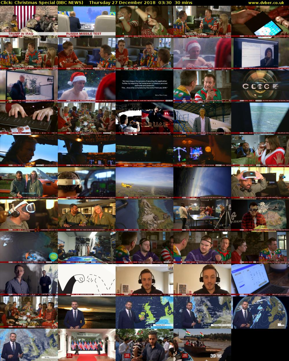 Click: Christmas Special (BBC NEWS) Thursday 27 December 2018 03:30 - 04:00