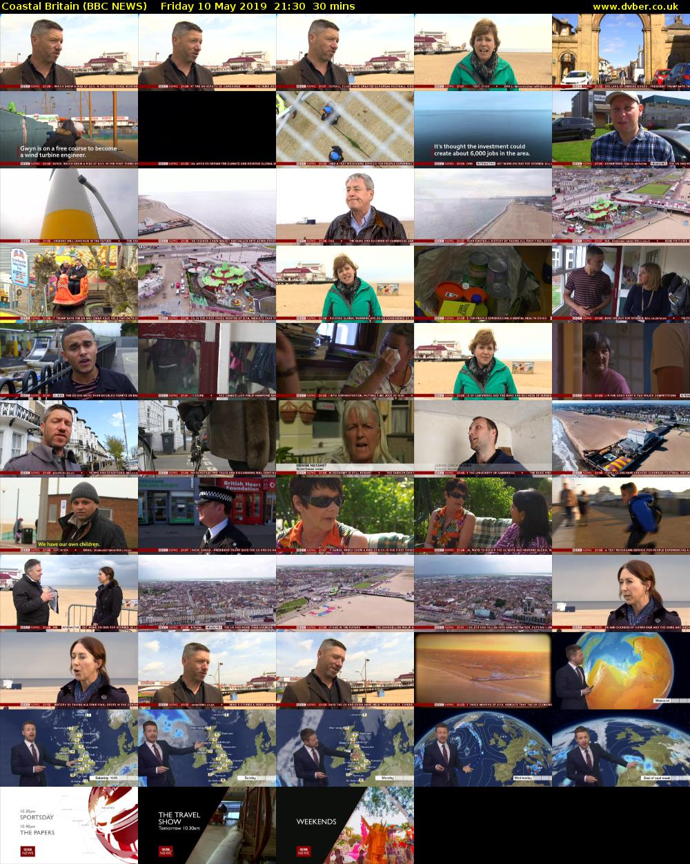 Coastal Britain (BBC NEWS) Friday 10 May 2019 21:30 - 22:00