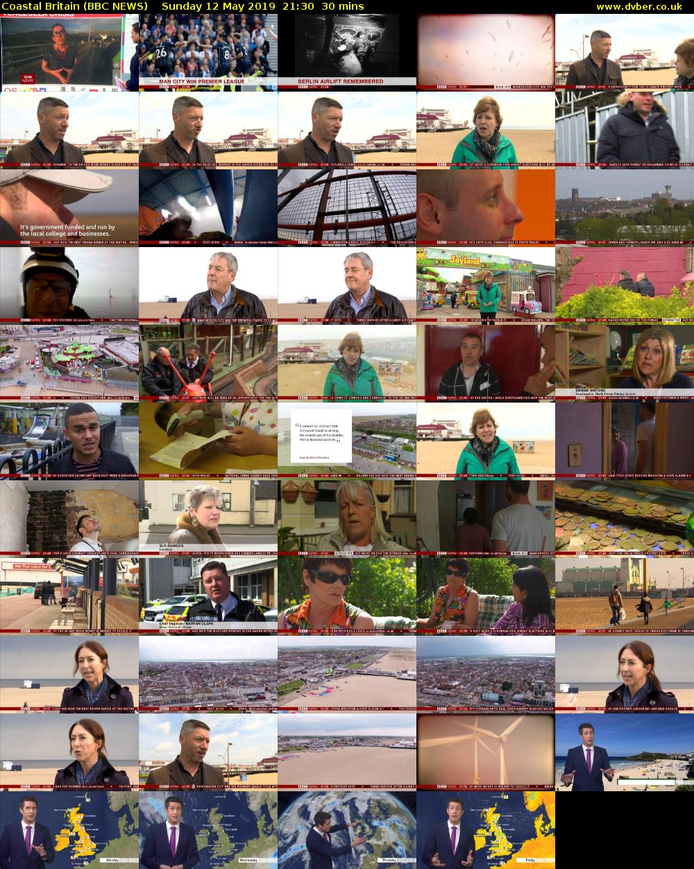 Coastal Britain (BBC NEWS) Sunday 12 May 2019 21:30 - 22:00