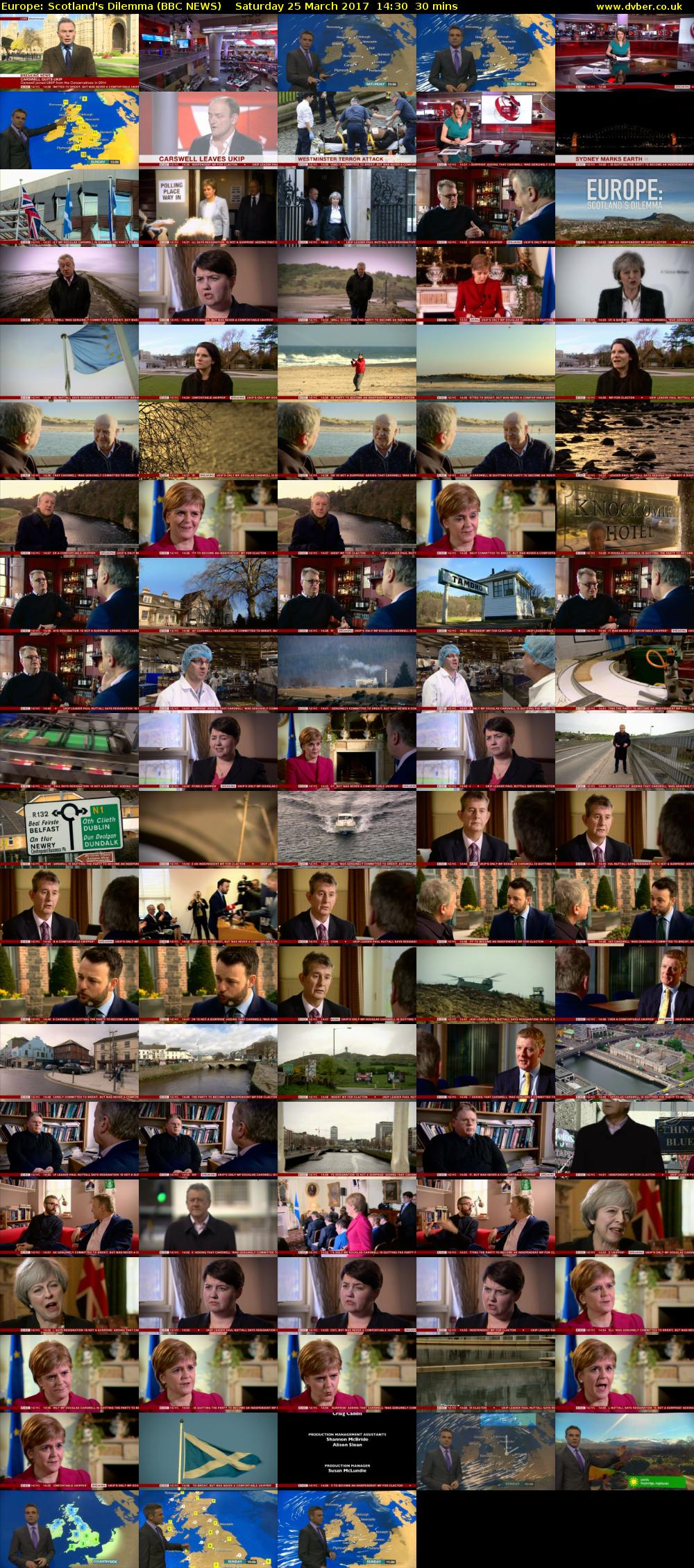Europe: Scotland's Dilemma (BBC NEWS) Saturday 25 March 2017 14:30 - 15:00