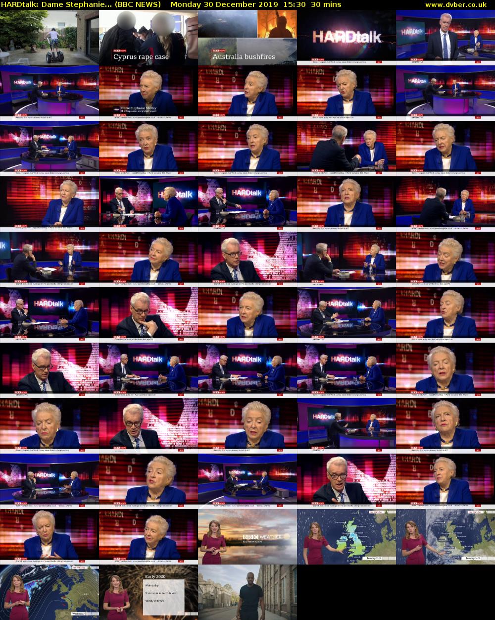 HARDtalk: Dame Stephanie... (BBC NEWS) Monday 30 December 2019 15:30 - 16:00