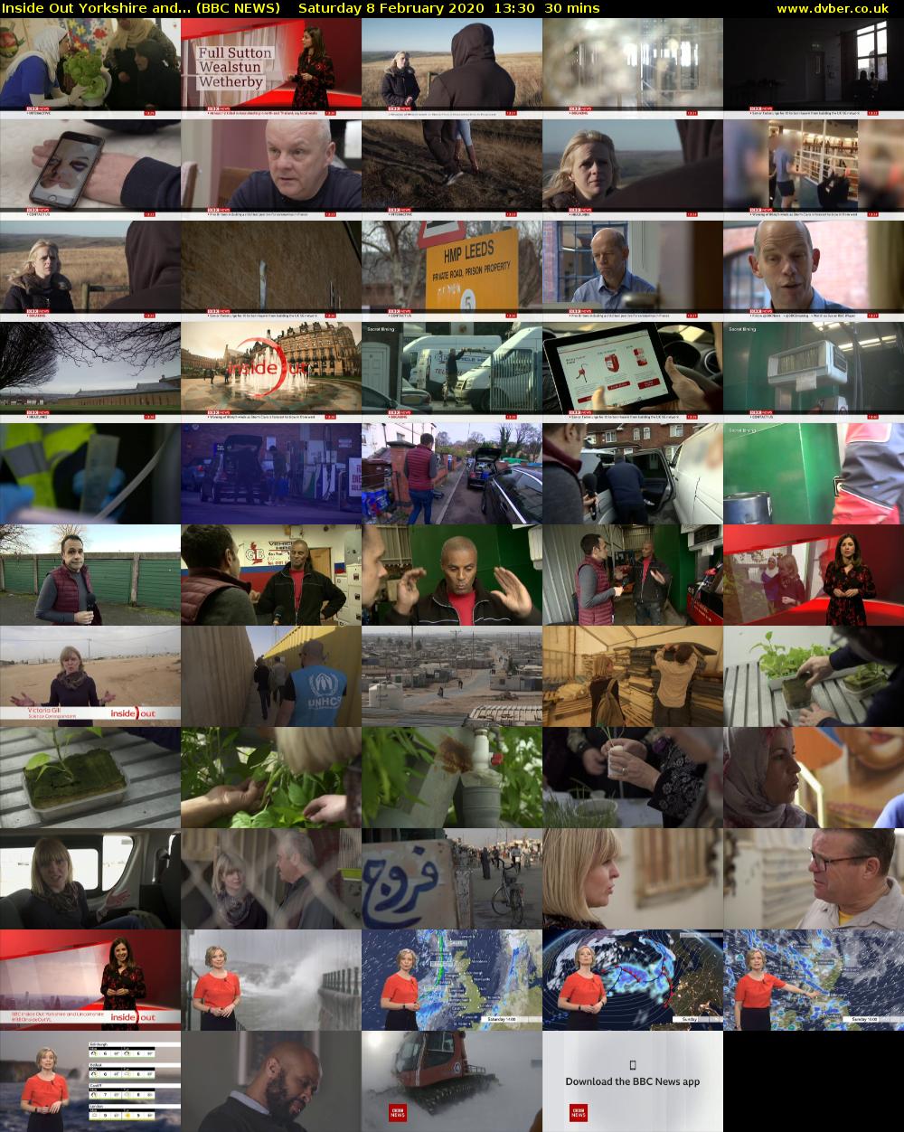 Inside Out Yorkshire and... (BBC NEWS) Saturday 8 February 2020 13:30 - 14:00