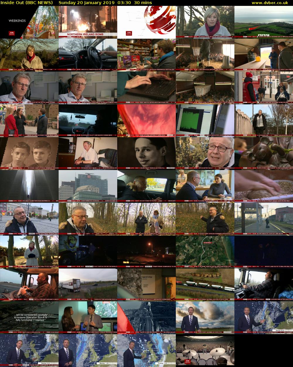 Inside Out (BBC NEWS) Sunday 20 January 2019 03:30 - 04:00