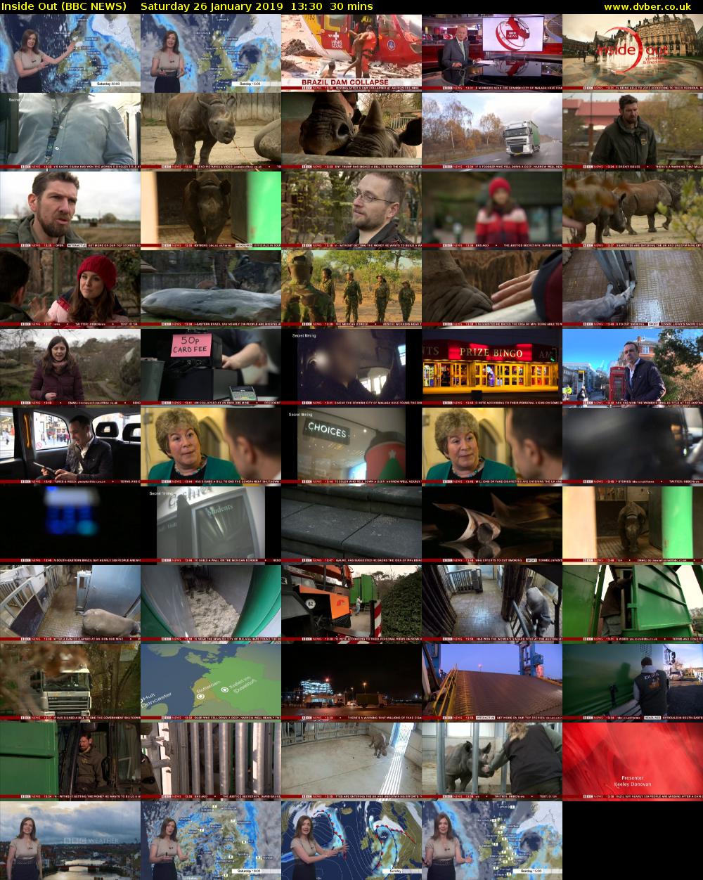 Inside Out (BBC NEWS) Saturday 26 January 2019 13:30 - 14:00