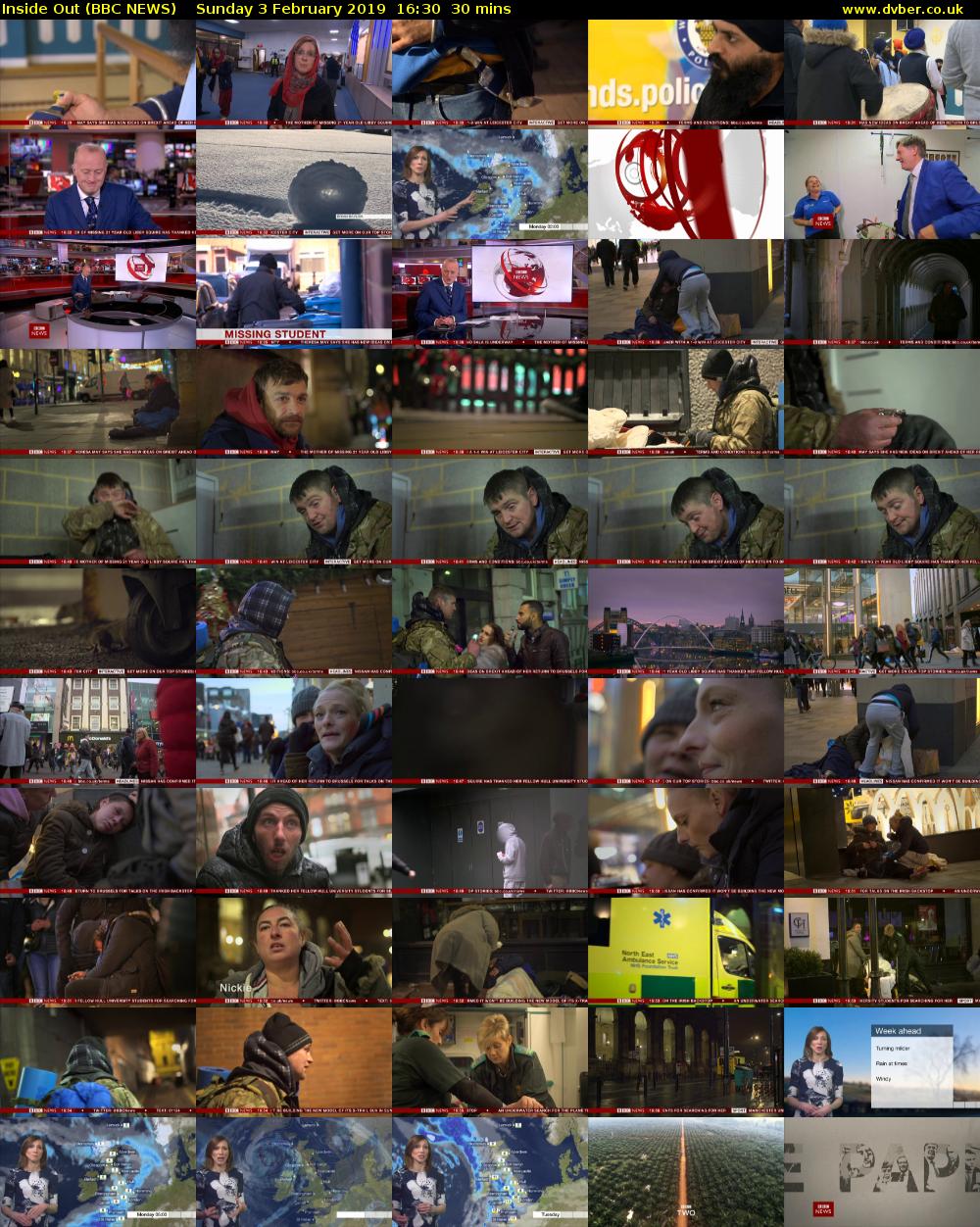 Inside Out (BBC NEWS) Sunday 3 February 2019 16:30 - 17:00