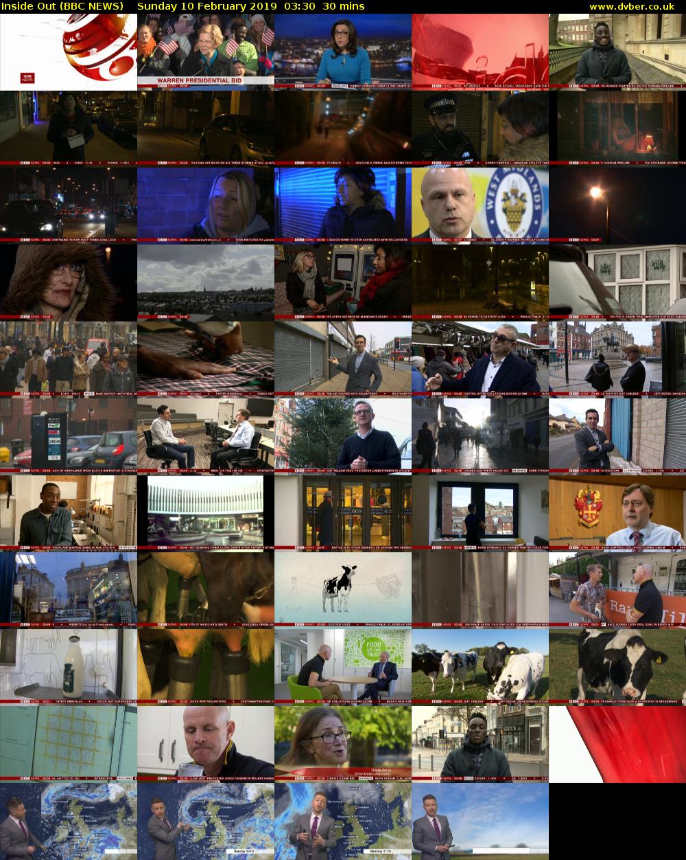 Inside Out (BBC NEWS) Sunday 10 February 2019 03:30 - 04:00