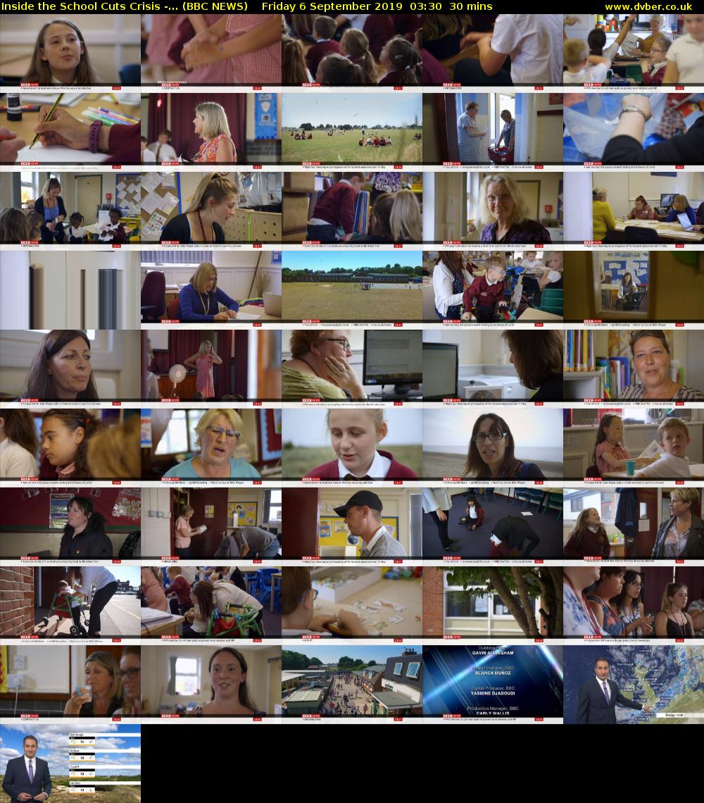 Inside the School Cuts Crisis -... (BBC NEWS) Friday 6 September 2019 03:30 - 04:00