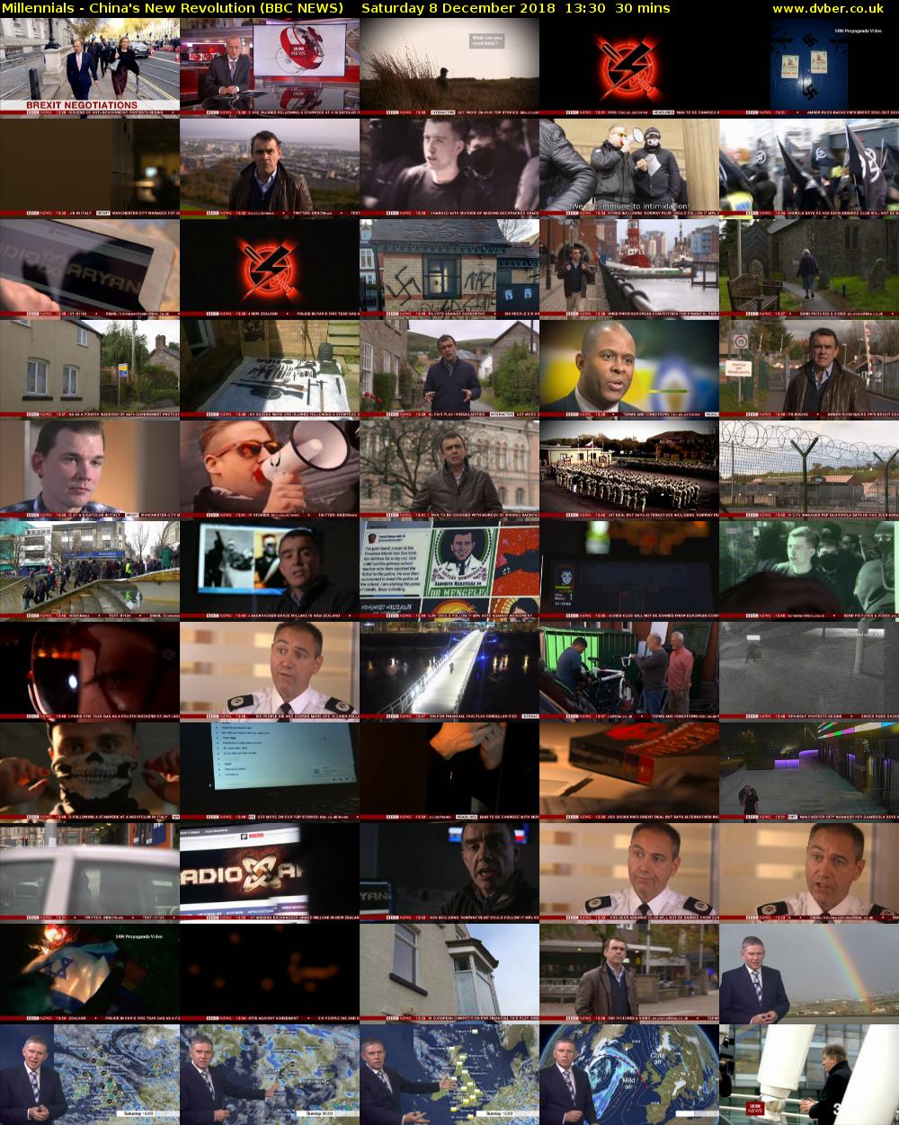 Millennials - China's New Revolution (BBC NEWS) Saturday 8 December 2018 13:30 - 14:00