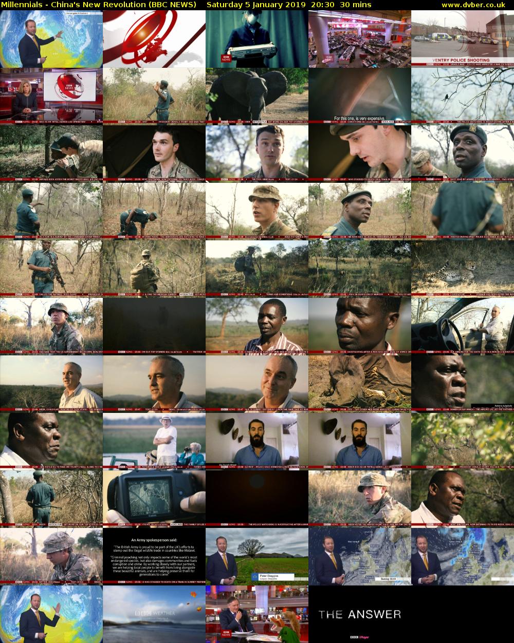 Millennials - China's New Revolution (BBC NEWS) Saturday 5 January 2019 20:30 - 21:00