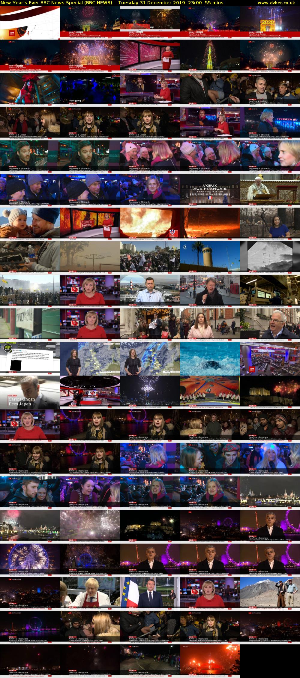 New Year's Eve: BBC News Special (BBC NEWS) Tuesday 31 December 2019 23:00 - 23:55