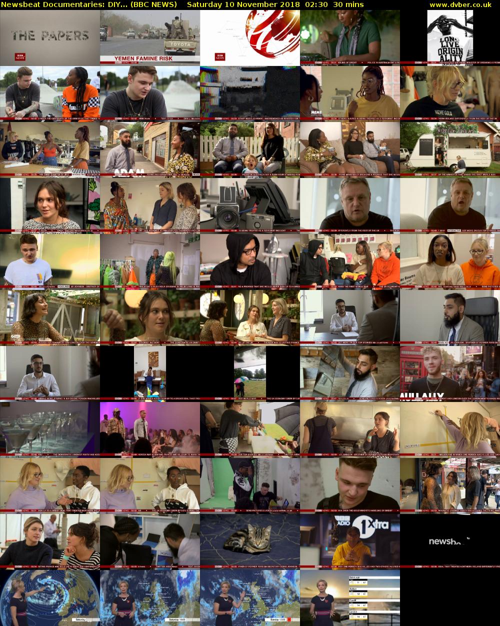 Newsbeat Documentaries: DIY... (BBC NEWS) Saturday 10 November 2018 02:30 - 03:00