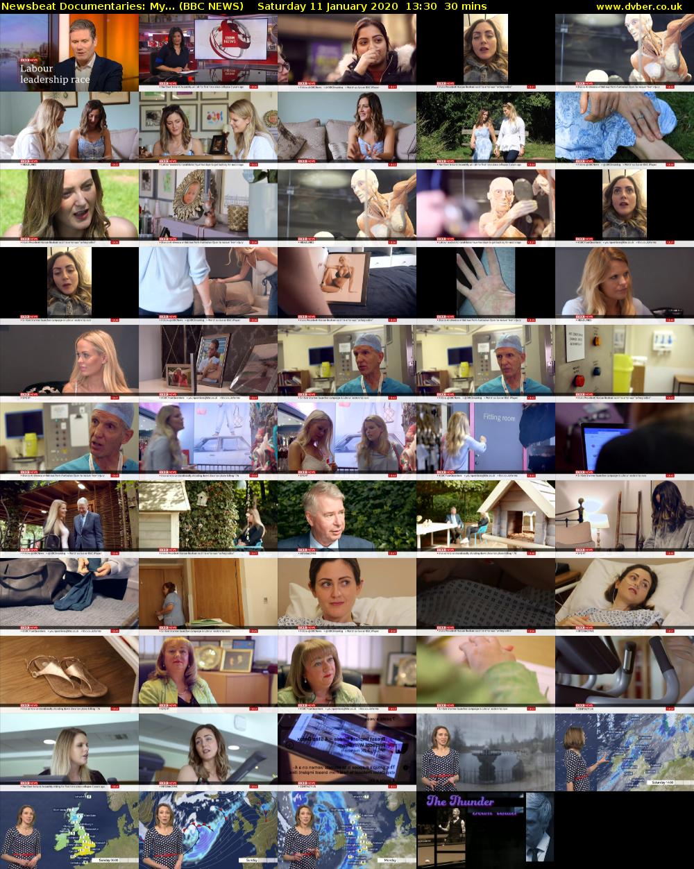 Newsbeat Documentaries: My... (BBC NEWS) Saturday 11 January 2020 13:30 - 14:00