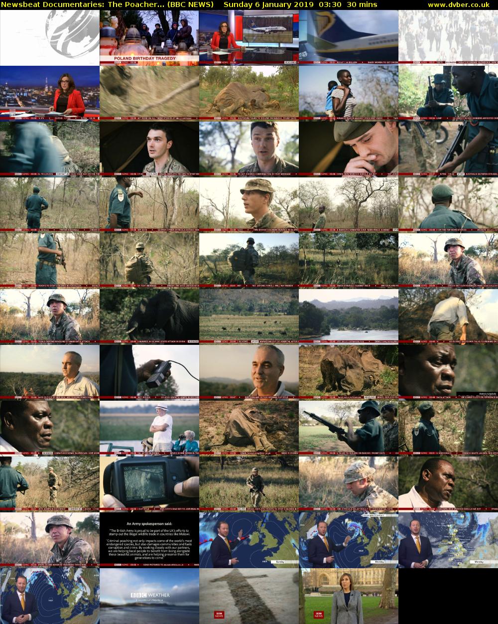 Newsbeat Documentaries: The Poacher... (BBC NEWS) Sunday 6 January 2019 03:30 - 04:00