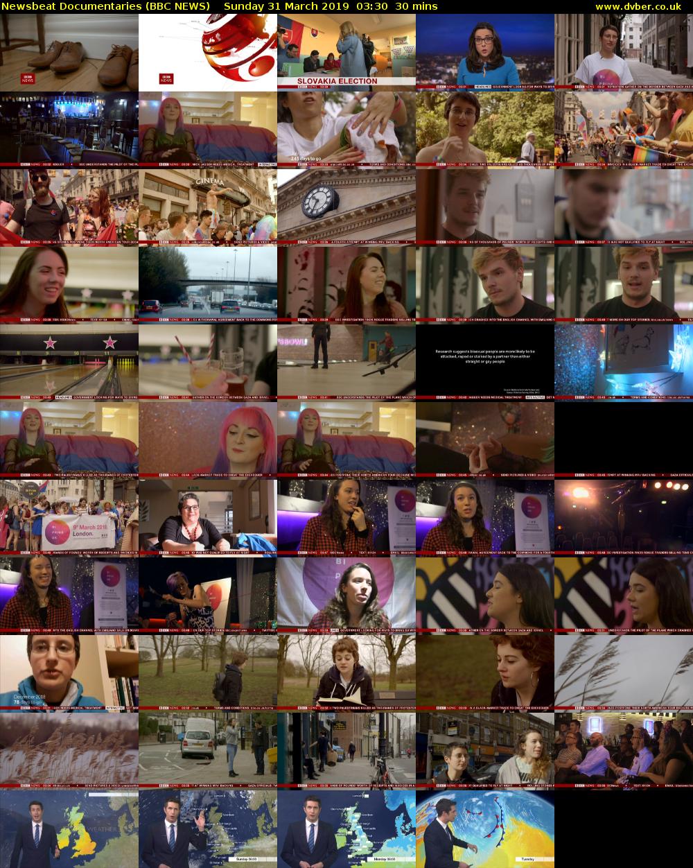 Newsbeat Documentaries (BBC NEWS) Sunday 31 March 2019 03:30 - 04:00