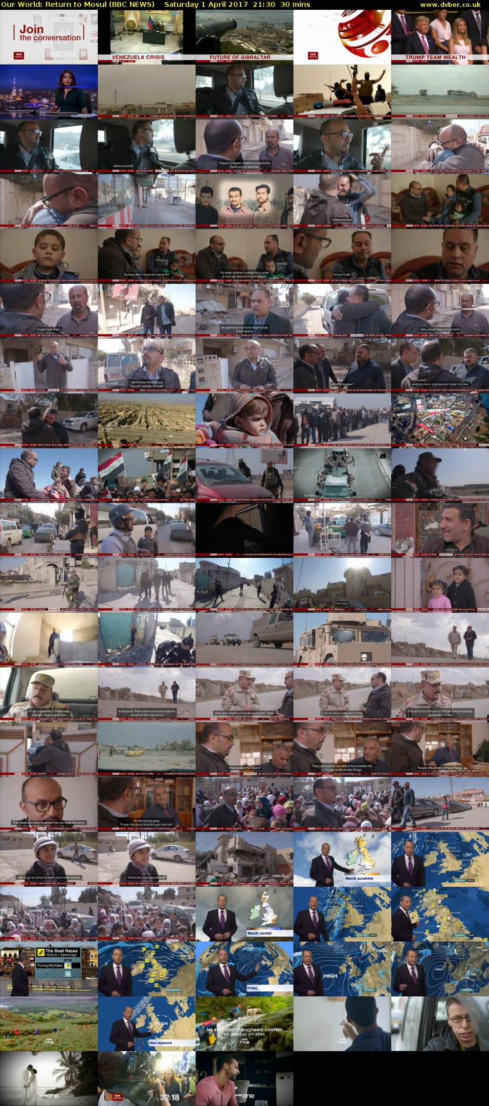 Our World: Return to Mosul (BBC NEWS) Saturday 1 April 2017 21:30 - 22:00