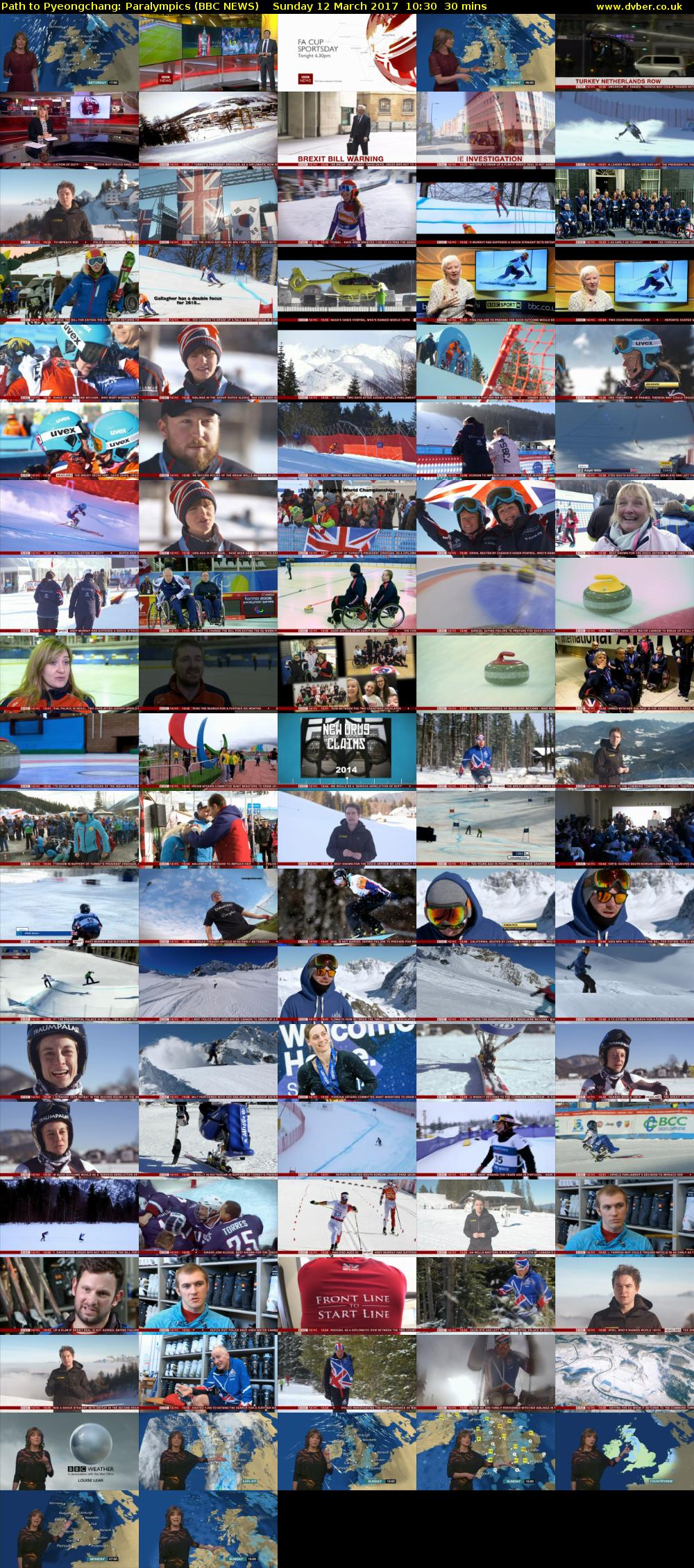 Path to Pyeongchang: Paralympics (BBC NEWS) Sunday 12 March 2017 10:30 - 11:00