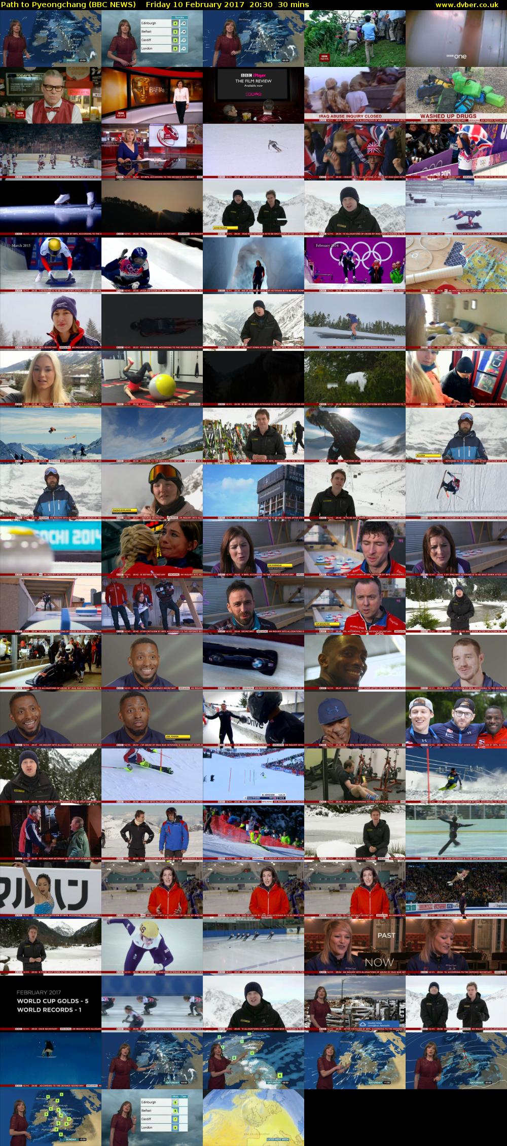 Path to Pyeongchang (BBC NEWS) Friday 10 February 2017 20:30 - 21:00