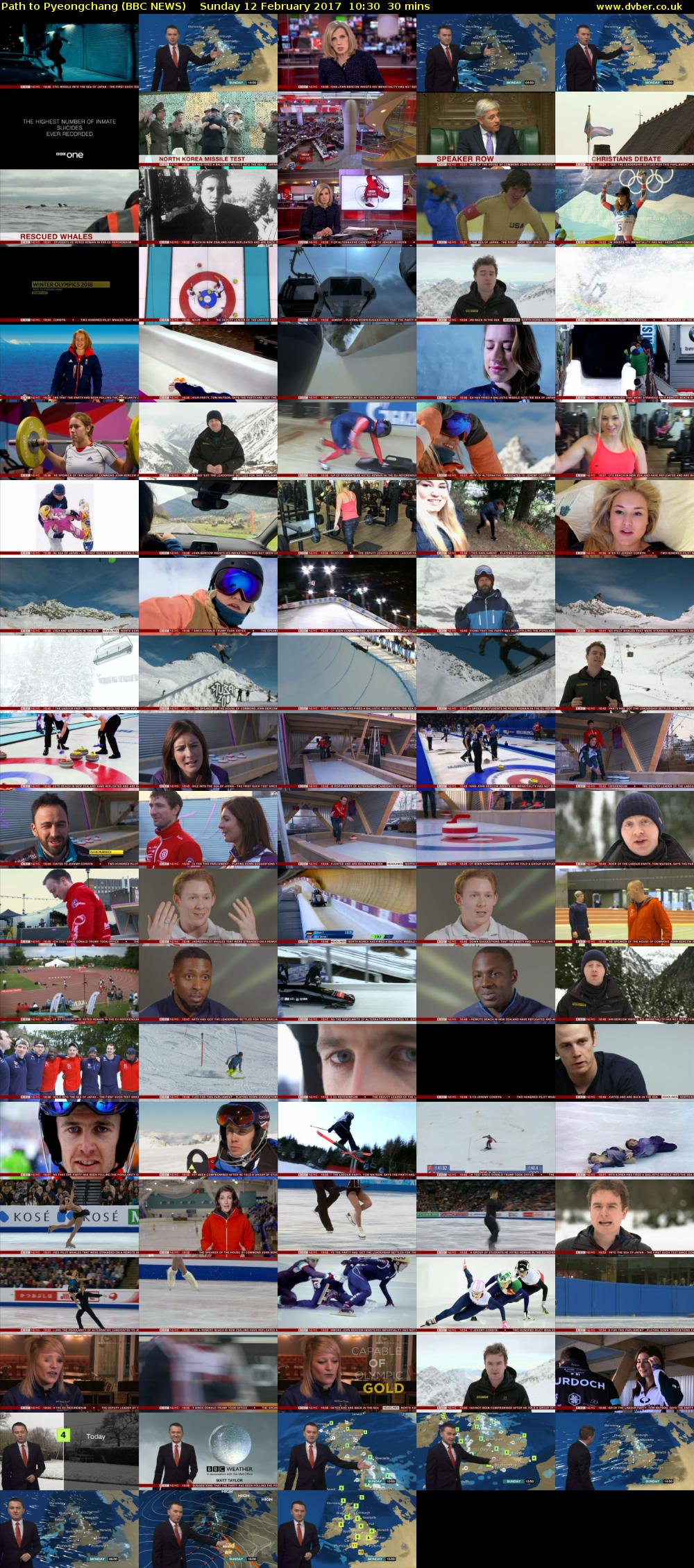Path to Pyeongchang (BBC NEWS) Sunday 12 February 2017 10:30 - 11:00