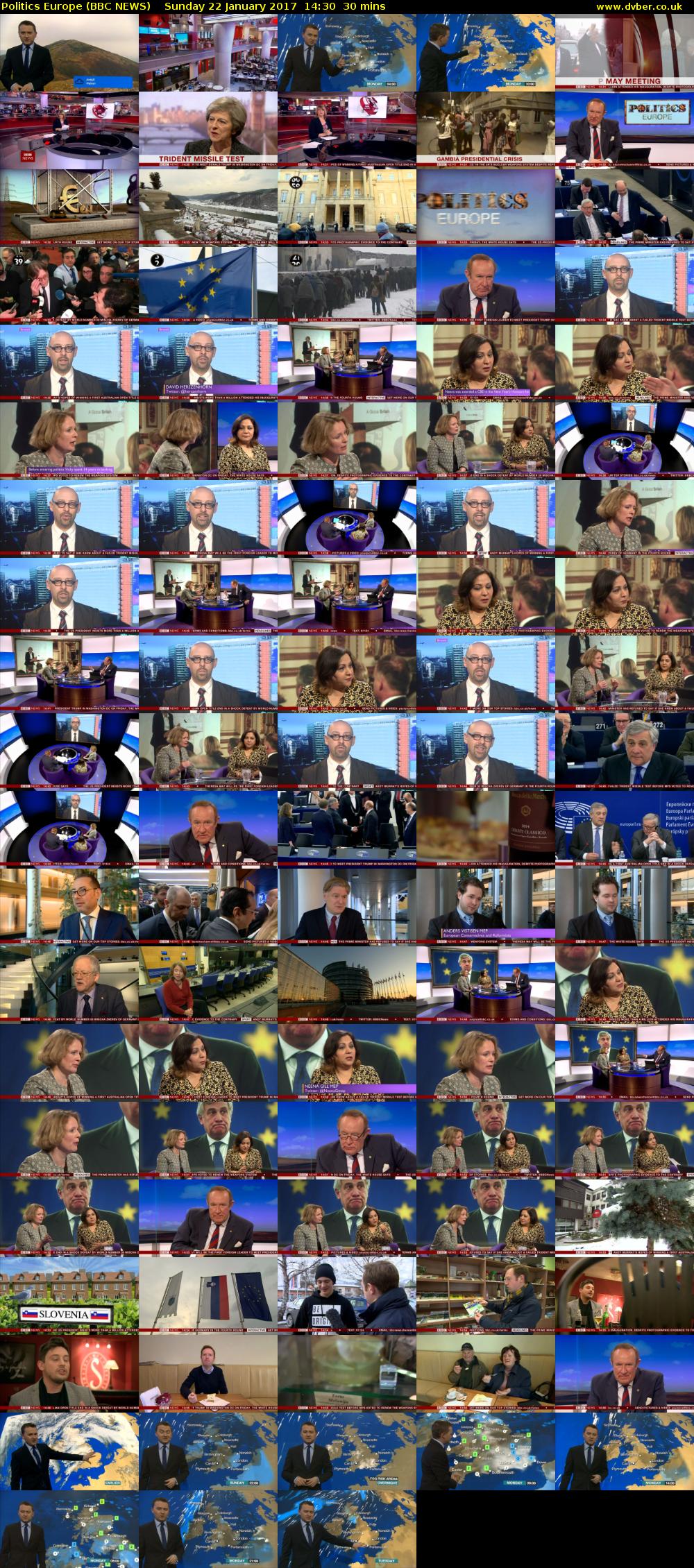 Politics Europe (BBC NEWS) Sunday 22 January 2017 14:30 - 15:00