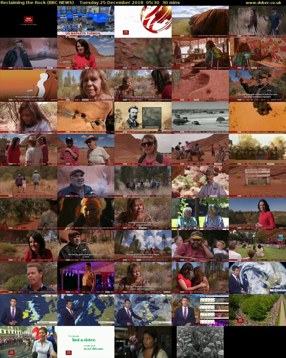 Reclaiming the Rock (BBC NEWS) Tuesday 25 December 2018 05:30 - 06:00