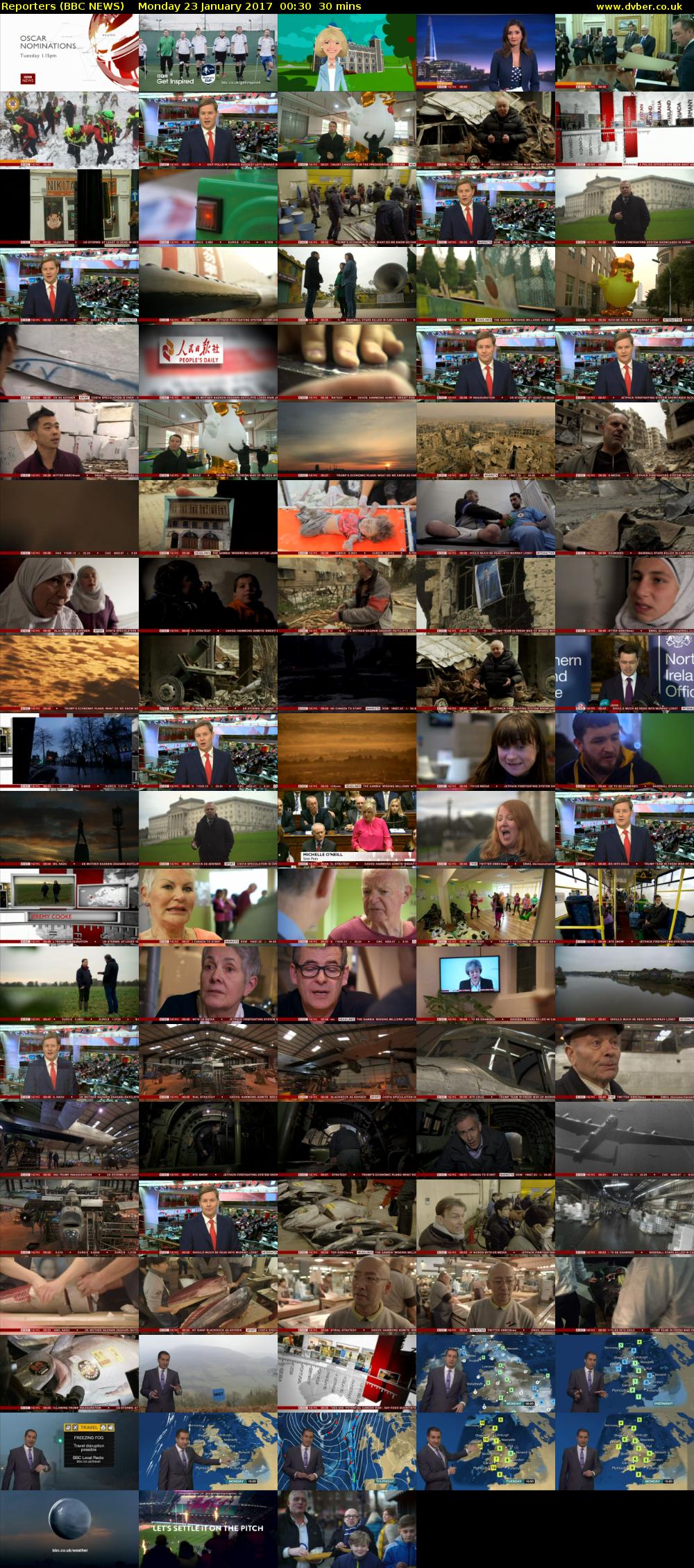Reporters (BBC NEWS) Monday 23 January 2017 00:30 - 01:00