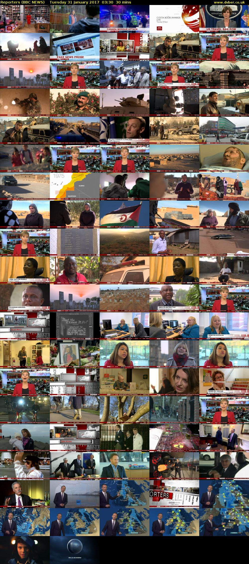 Reporters (BBC NEWS) Tuesday 31 January 2017 03:30 - 04:00