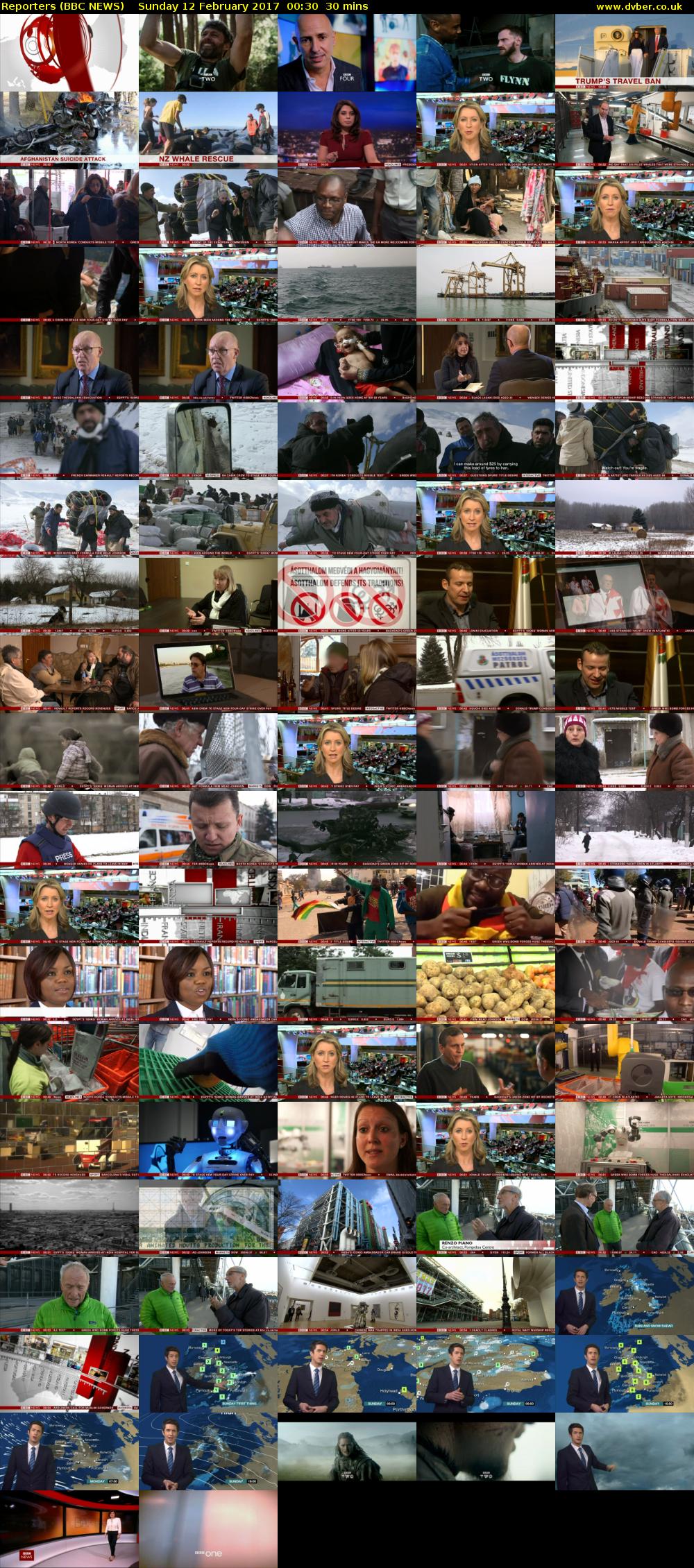 Reporters (BBC NEWS) Sunday 12 February 2017 00:30 - 01:00