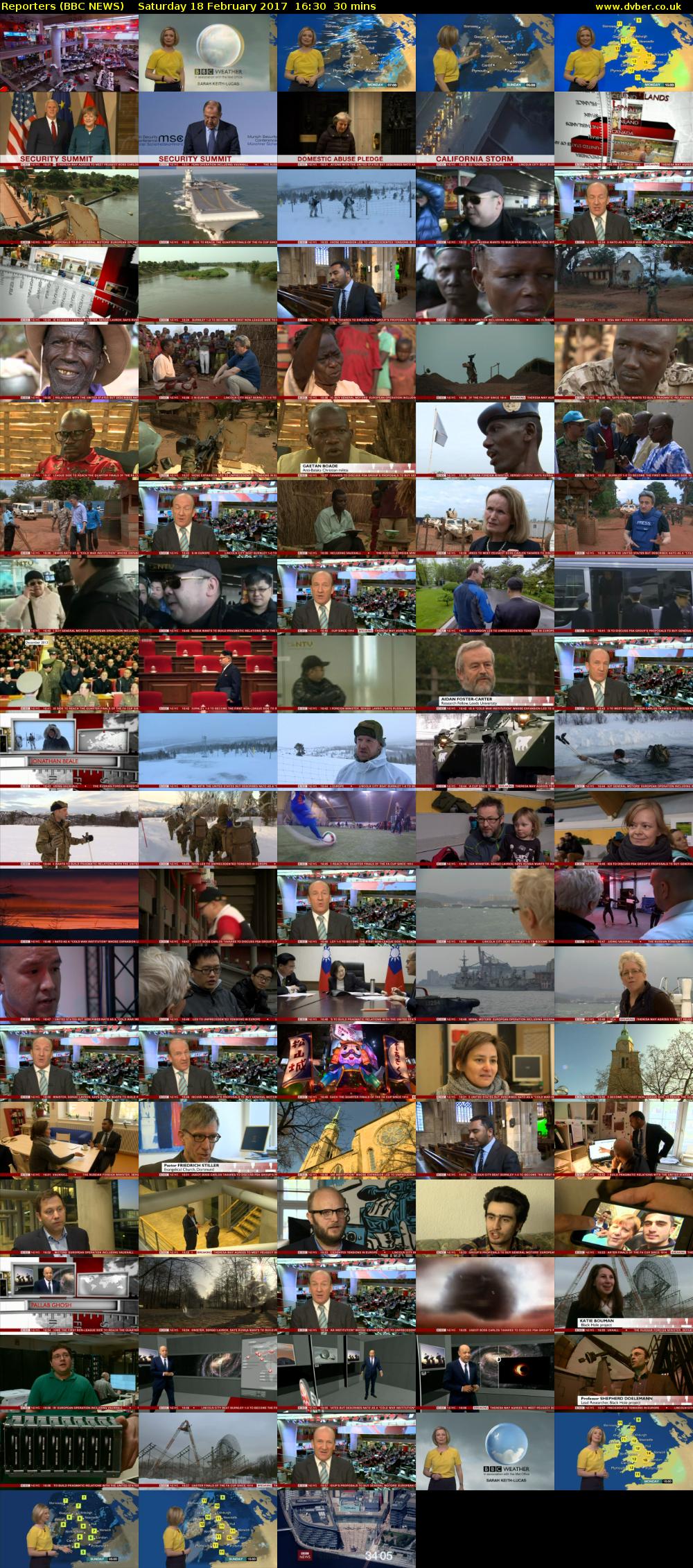 Reporters (BBC NEWS) Saturday 18 February 2017 16:30 - 17:00