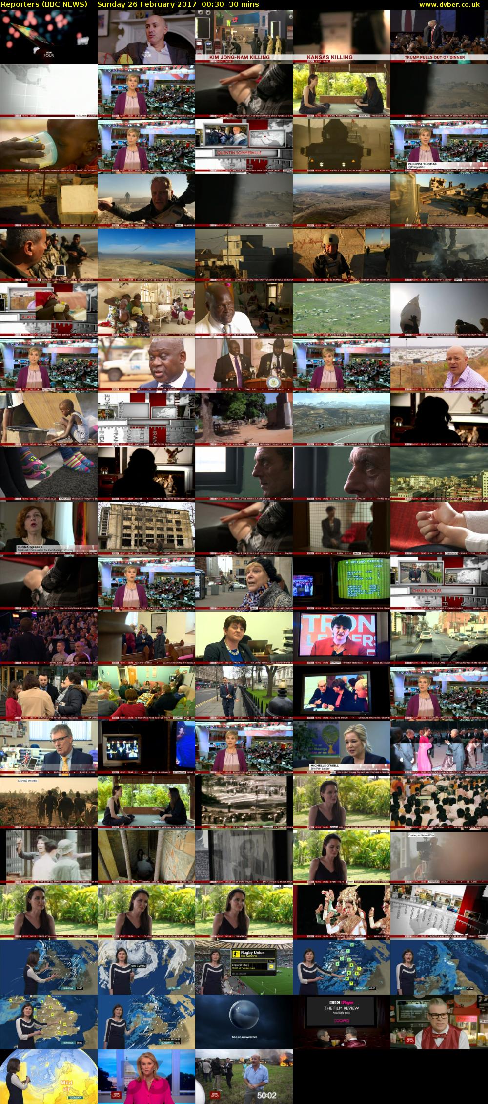 Reporters (BBC NEWS) Sunday 26 February 2017 00:30 - 01:00