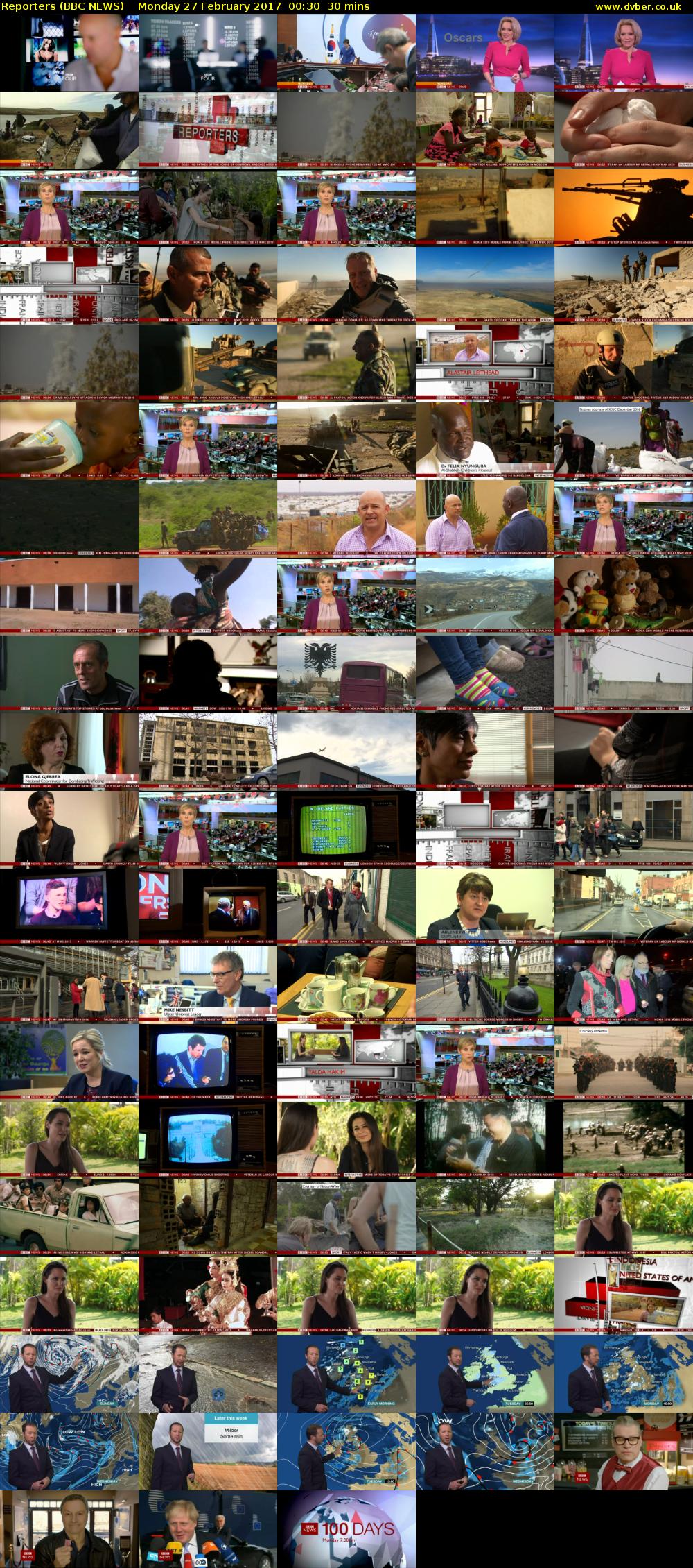 Reporters (BBC NEWS) Monday 27 February 2017 00:30 - 01:00