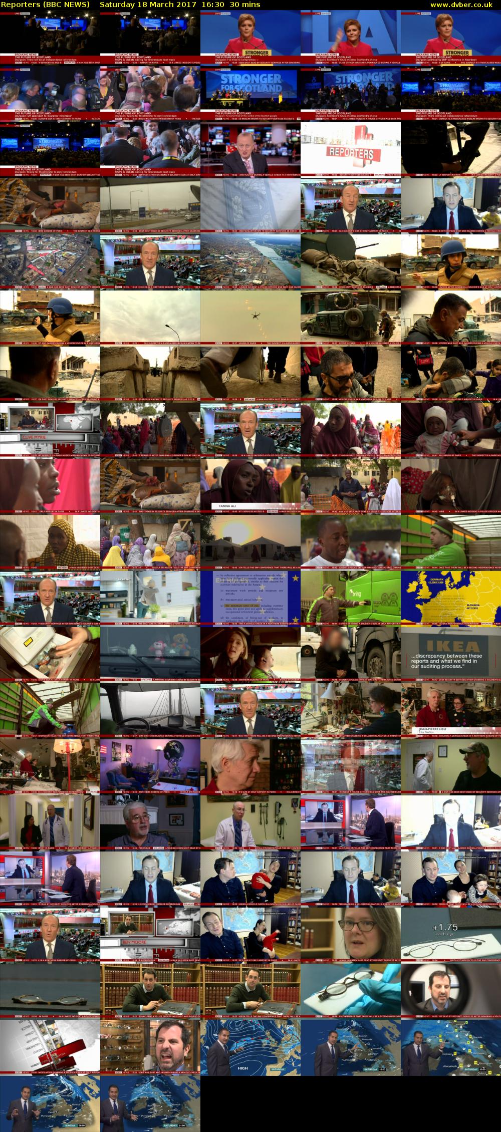 Reporters (BBC NEWS) Saturday 18 March 2017 16:30 - 17:00