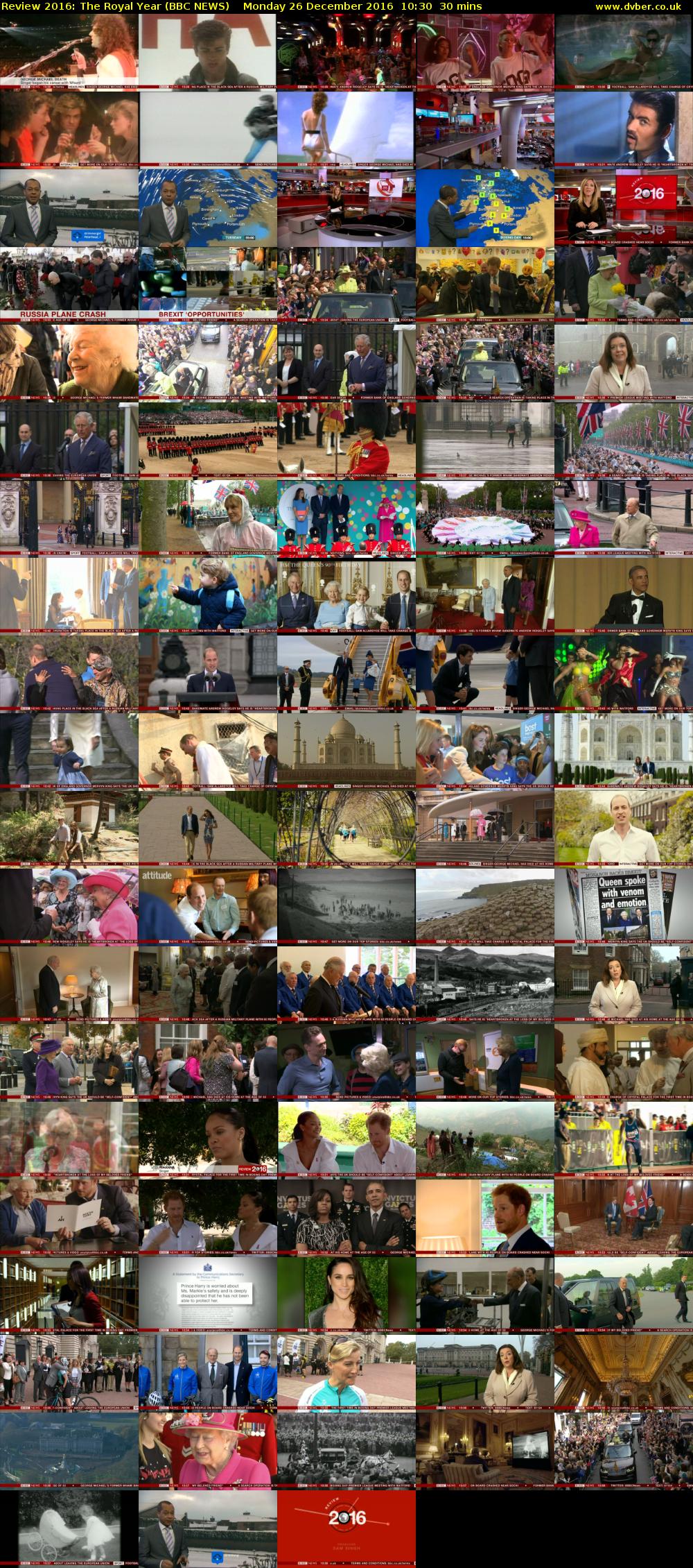 Review 2016: The Royal Year (BBC NEWS) Monday 26 December 2016 10:30 - 11:00