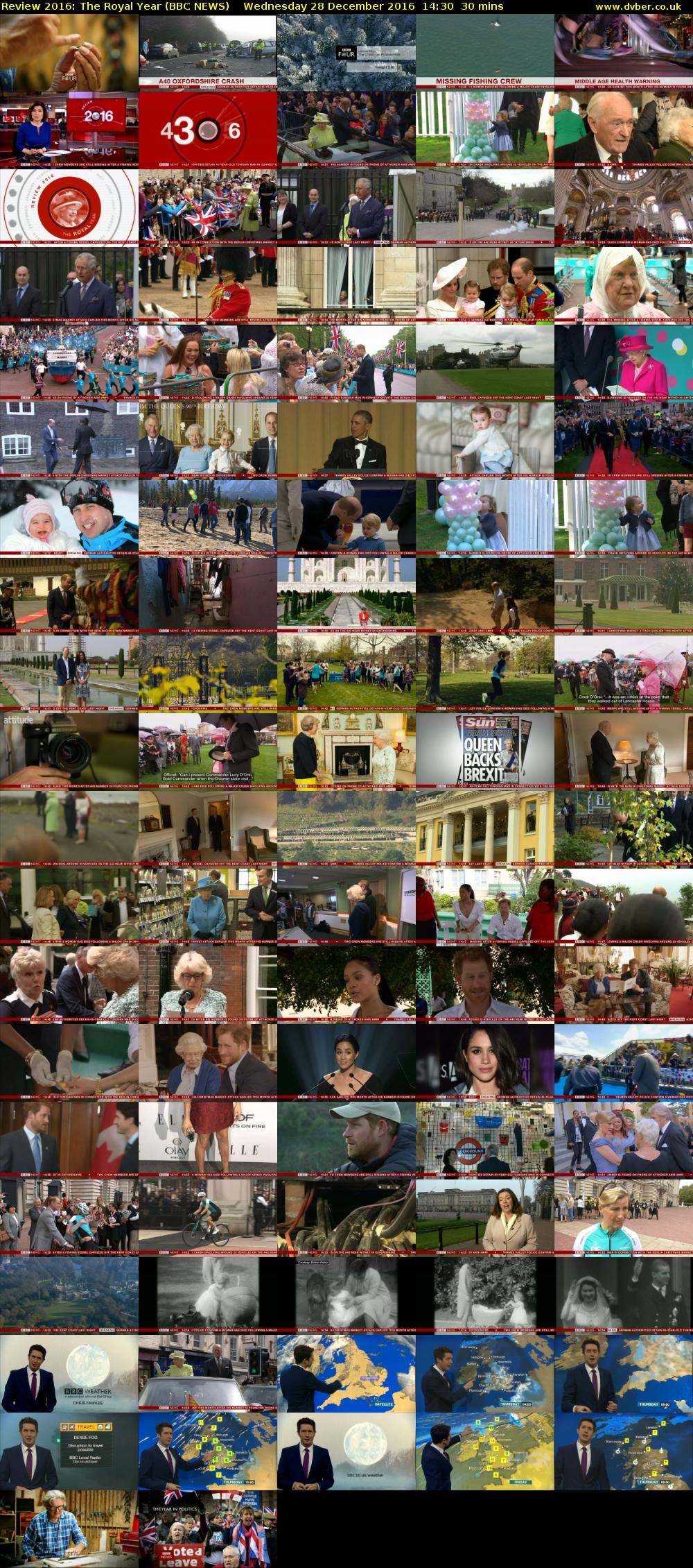 Review 2016: The Royal Year (BBC NEWS) Wednesday 28 December 2016 14:30 - 15:00