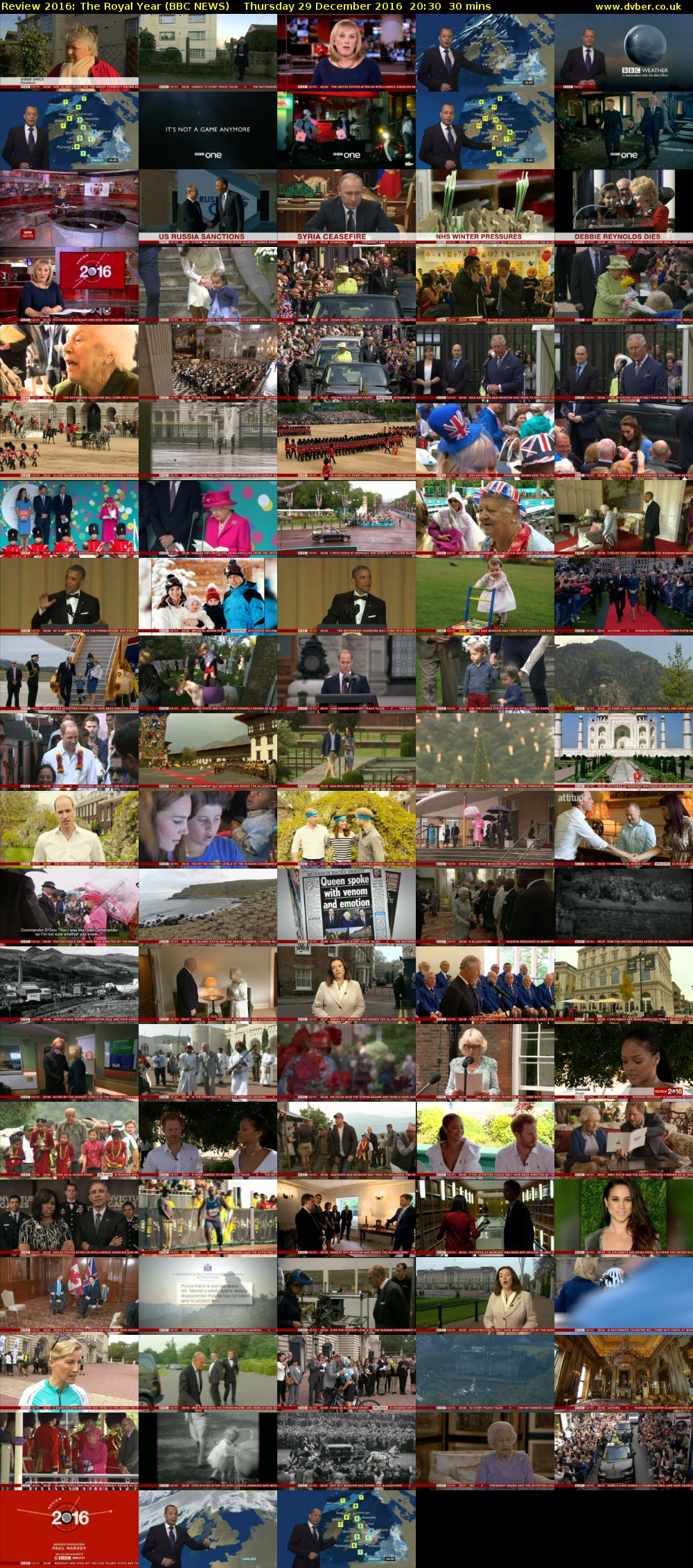 Review 2016: The Royal Year (BBC NEWS) Thursday 29 December 2016 20:30 - 21:00