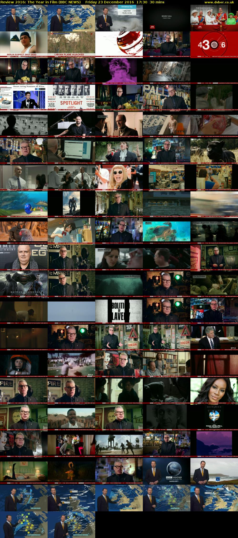 Review 2016: The Year in Film (BBC NEWS) Friday 23 December 2016 17:30 - 18:00
