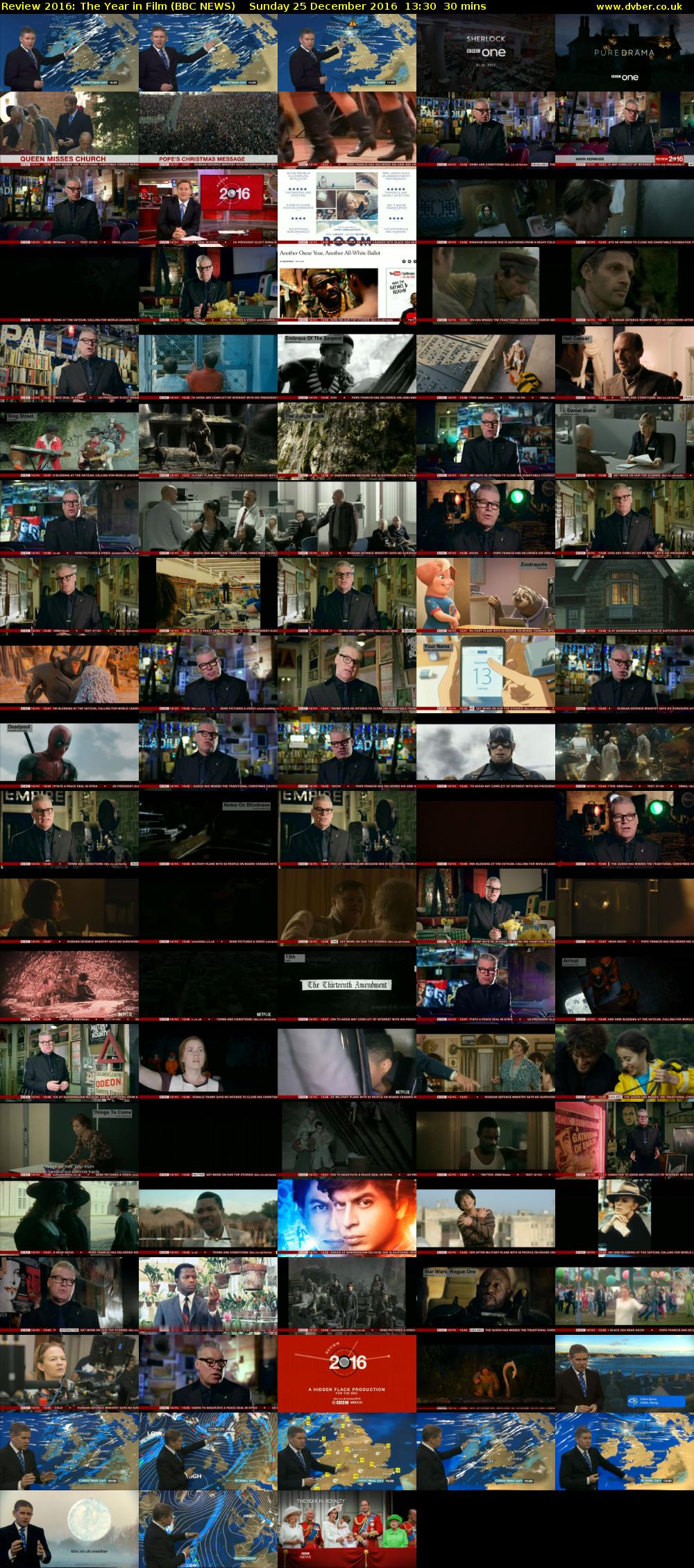 Review 2016: The Year in Film (BBC NEWS) Sunday 25 December 2016 13:30 - 14:00