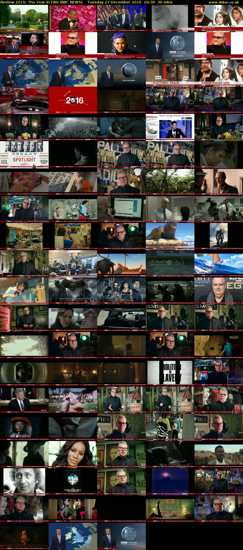 Review 2016: The Year in Film (BBC NEWS) Tuesday 27 December 2016 20:30 - 21:00