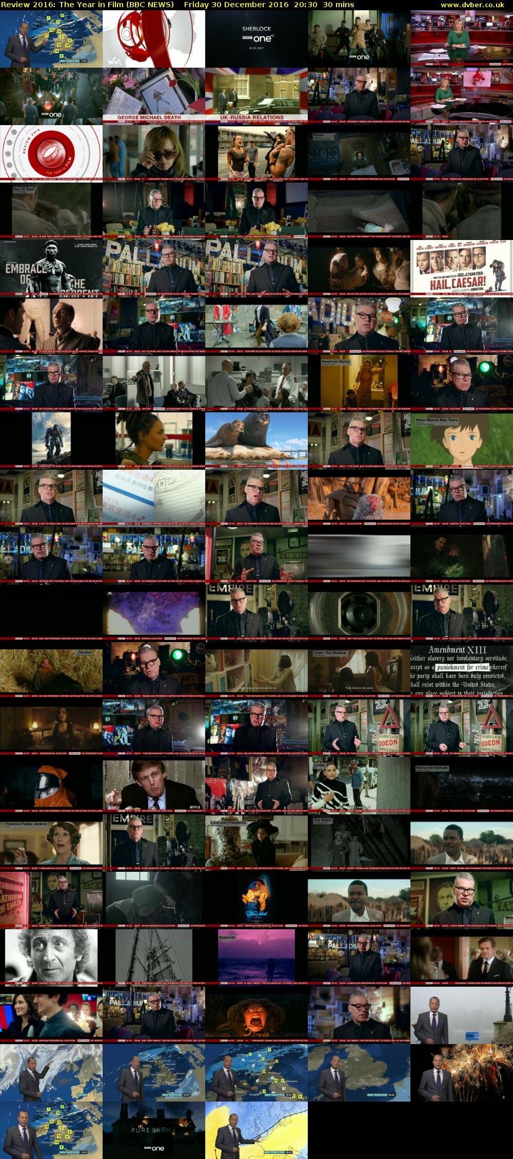 Review 2016: The Year in Film (BBC NEWS) Friday 30 December 2016 20:30 - 21:00