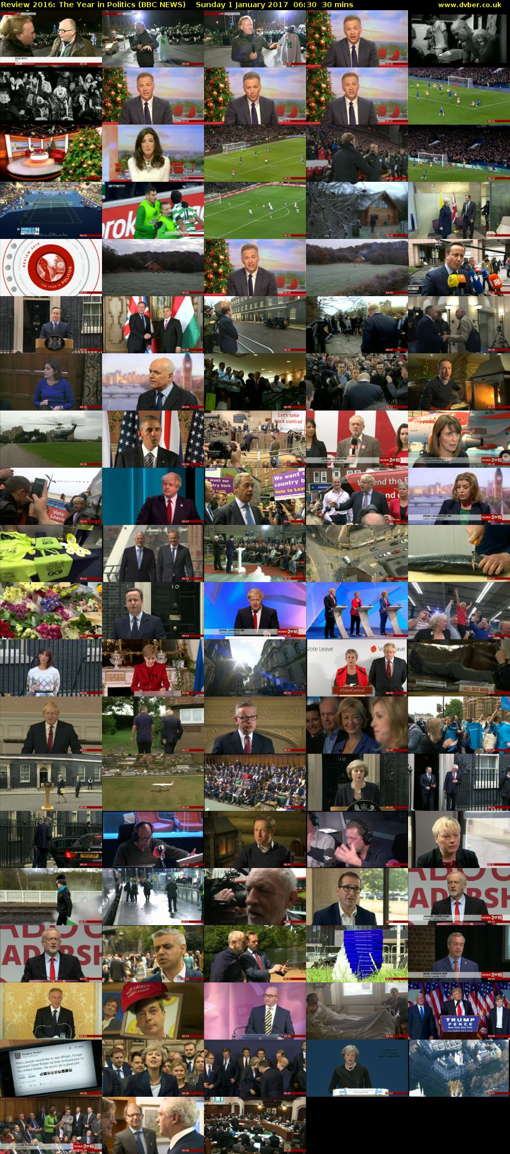 Review 2016: The Year in Politics (BBC NEWS) Sunday 1 January 2017 06:30 - 07:00