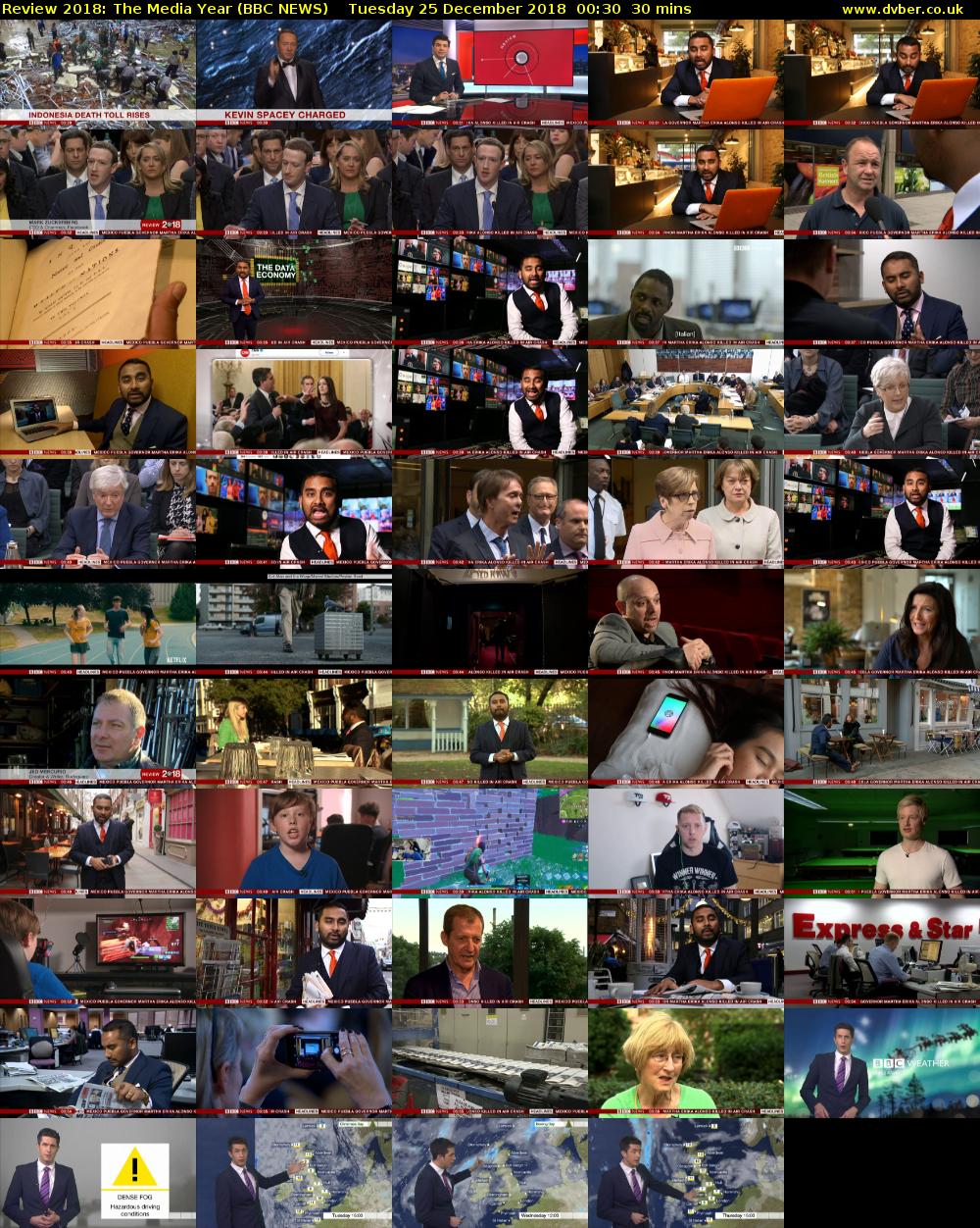 Review 2018: The Media Year (BBC NEWS) Tuesday 25 December 2018 00:30 - 01:00