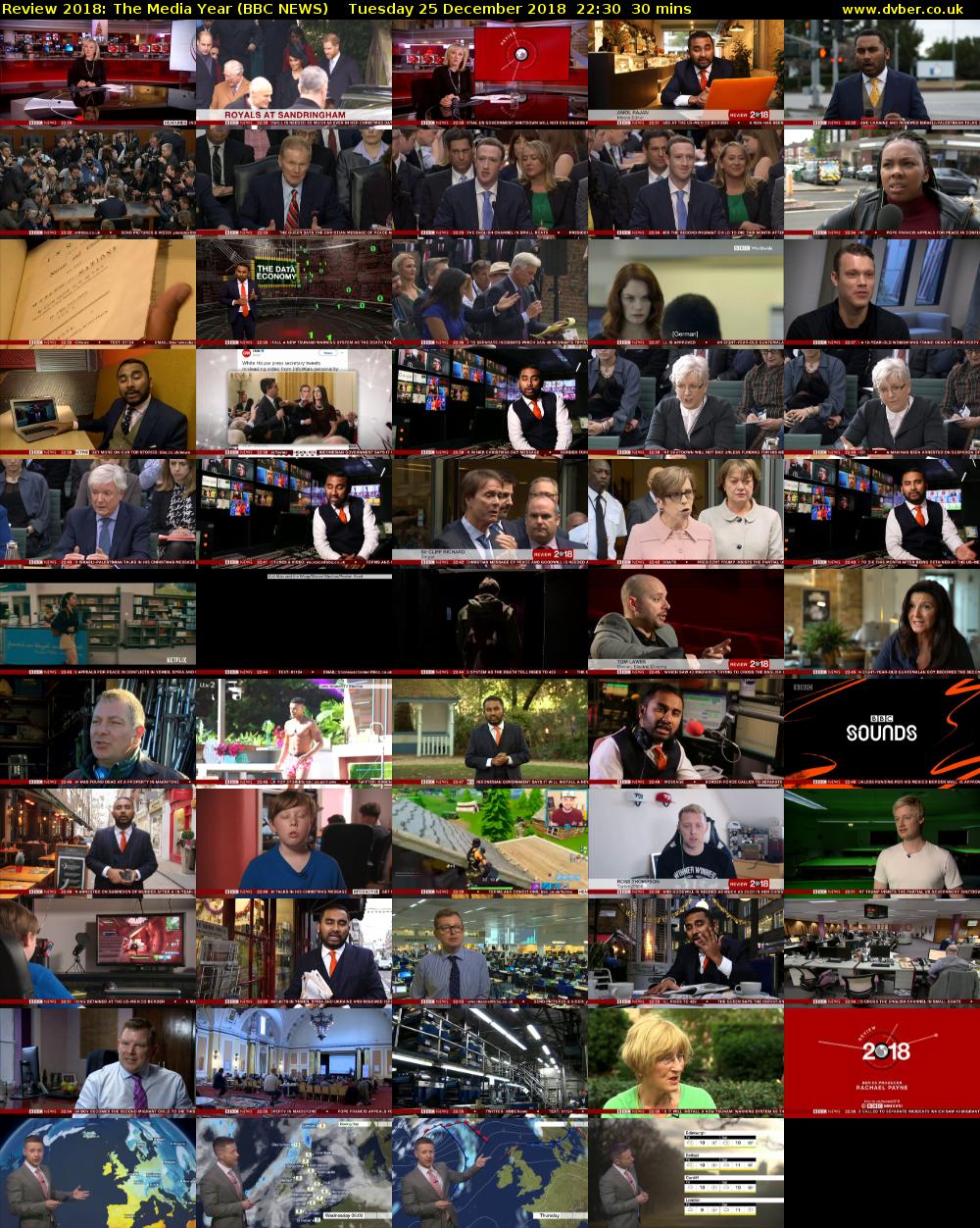 Review 2018: The Media Year (BBC NEWS) Tuesday 25 December 2018 22:30 - 23:00