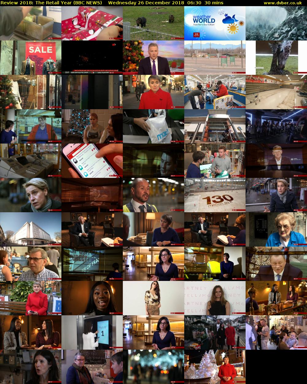 Review 2018: The Retail Year (BBC NEWS) Wednesday 26 December 2018 06:30 - 07:00